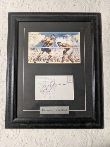Jack dempsey autographed post - jack,