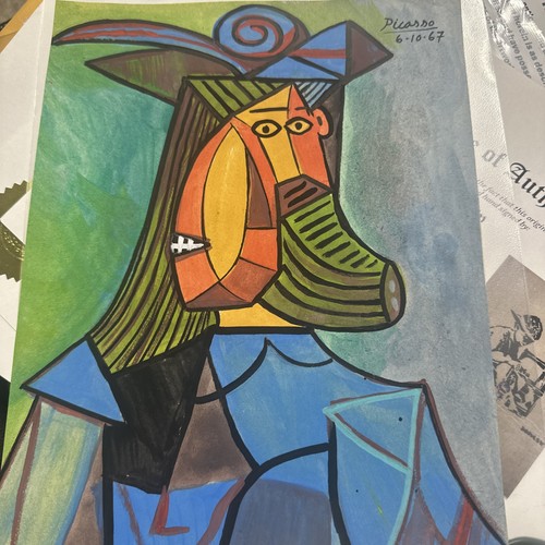 Picasso original signed - picasso,