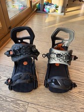 ROME KATANA SNOWBOARD BINDINGS - BLACK AND ORANGE - SIZE L