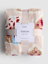 Primark Gingerbread House Throw Blanket New Home Decor Small Soft Bedding