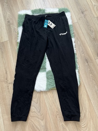 Hummel black mens track pants - black,