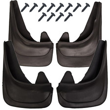 Mud Flaps for VW Polo 2005-2017 set of 4 Front and Rear