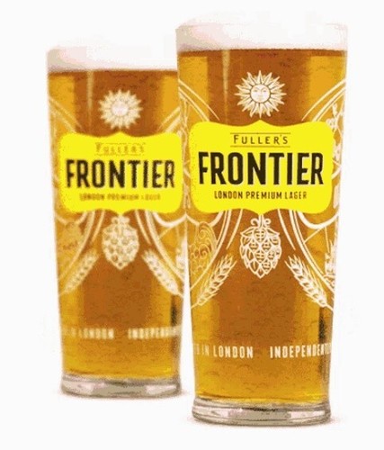 Fullers frontier pint glasses - frontier,
