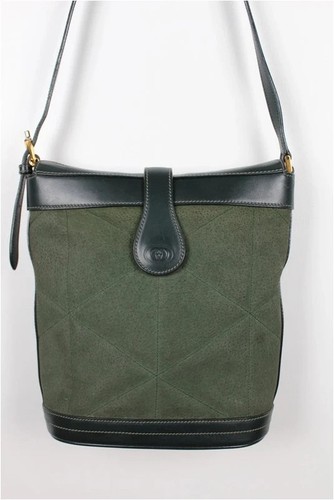 Vintage gucci green suede - green,
