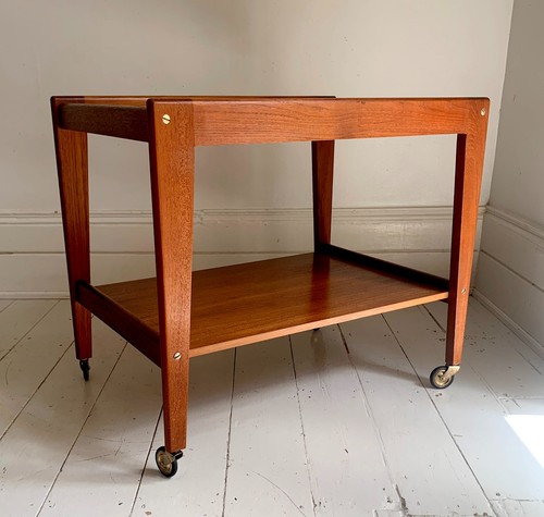 Vintage teak drinks - teak, trolley