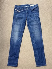 Diesel Womens Jeans Slim Skinny Fit Low Waist Stretch Blue Getlegg W29 L30 (3108