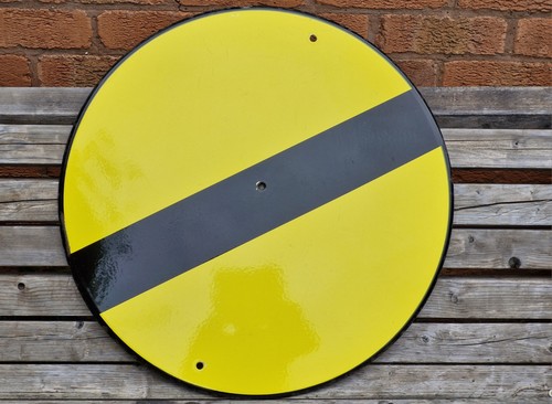 Large historic enamel road - large,