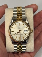Rolex Datejust Champagne Men's Watch 15053 34mm