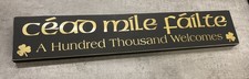 Irish Cead Mile FAILTE/Black
