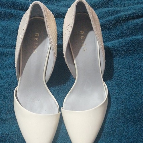 Reiss white patent leather - reiss,