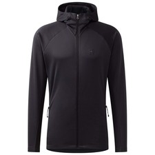 Haglofs Mens Korp Midlayer Hooded Full Zip Fleece Jacket - Black