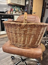 Large rustic Wicker Basket With Handle Strong