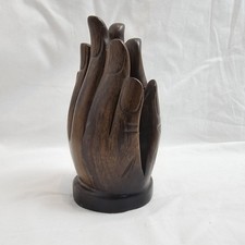 Hand carved wooden praying - hand,