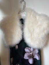 John Lewis Cream feathery Bolero - M - good condition