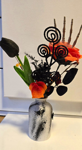 Halloween vase floral - halloween,