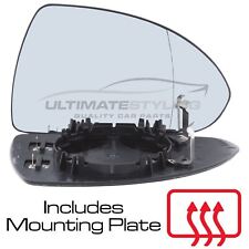 Wing Mirror Glass Vauxhall Corsa E Mk4 2014-2020 Heated Aspherical Drivers Side