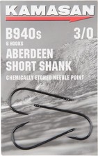 KAMASAN B940 S ABERDEEN SHORT SHANK B940S SEA HOOK Beach Hook ALL SIZES FREE P&P