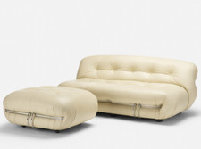 Cassina Scarpa Soriana Sofa and Ottoman - Afra Tobia Scarpa