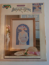 Color Charts cross stitch chart Springtime Flowers Hat Lady Sue Halstenberg