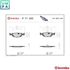 BRAKE PAD SET DISC BRAKE P 71