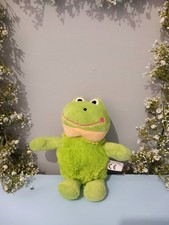 Green Fluffy Frog Plush Toy