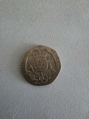 Rare 20p coin 1990 twenty - uk,