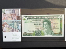 Gibraltar £5 Five Pounds Old