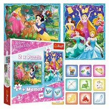 Trefl Kids 2 In 1 30 + 48 Piece & Memos Game Disney Princess Jigsaw Puzzle NEW