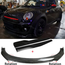 For Mini Cooper S R53 R55 R56 F56 Carbon Front Bumper Splitter Lip + Side Skirts