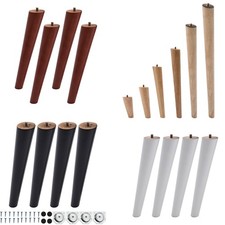 4x Wooden Legs Replacement