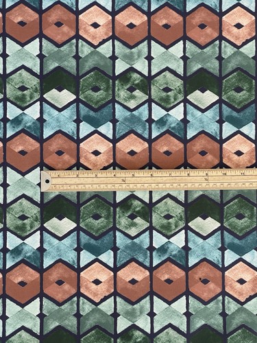 Art deco printed cotton - deco,