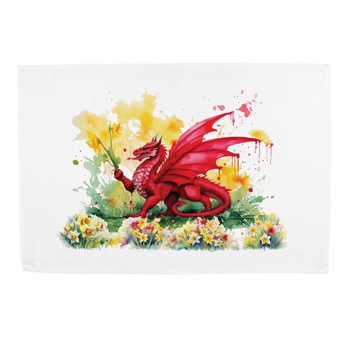 Welsh dragon daffodils tea - welsh,