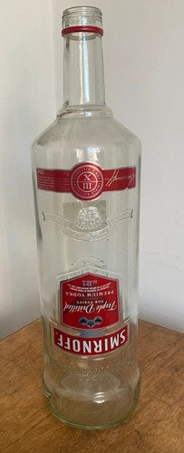 Smirnoff vodka large empty - vodka,