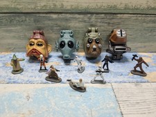 Star Wars Micro Machines Mini Head Play Set Bundle + Figures 1996 LFL
