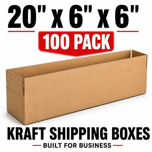 6 kraft corrugated - 20, x