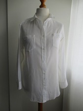 By Malene Birger White Cotton Shirt, Size 34 ( UK 10 -12)