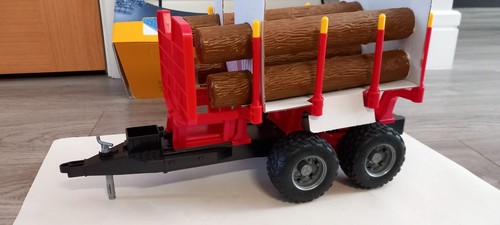 Bruder log trailer grab - bruder, trailer(grab