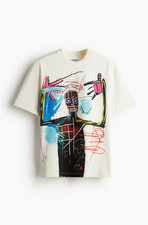 Jean Michel Basquiat X Ev Bravado & Téla D’Amore H&M T-Shirt Size UK Small New