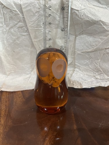 Glass owl figurine - owl,