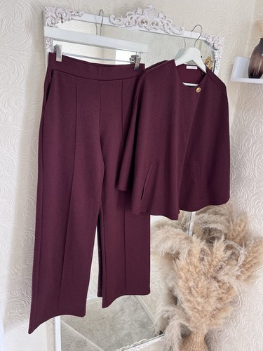 Zara burgundy cape - cape, and