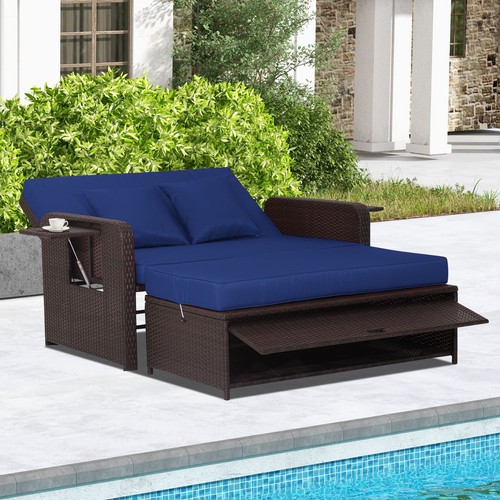 Wicker loveseat sofa - loveseat,