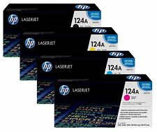 HP Q6000A 1A/2A/3A  (124A) B/C/M/Y Full Colour Set Laser Printer Toner Cartridge