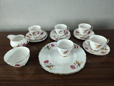 Crown Regent PinkYellow  Floral Flowers 15 Piece Part Set 