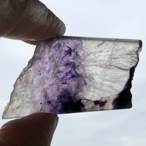 Blue john crystal - crystal, fluorite