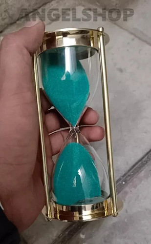 Sand timer hourglass brass - timer,