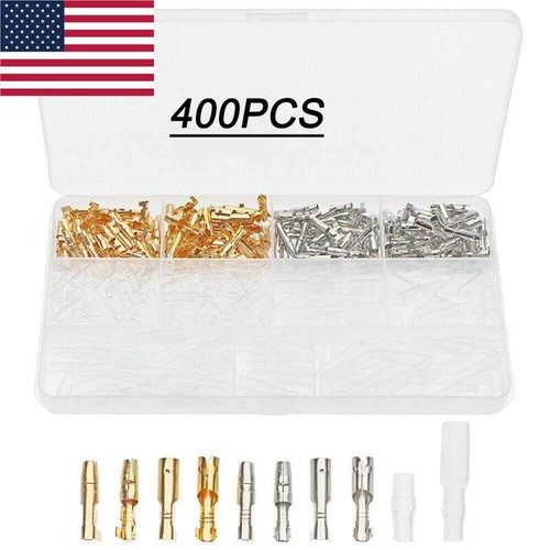 400pcs bullet connectors 4mm - bullet,