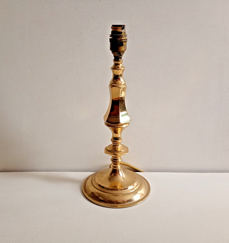 Vintage 1990s brass table lamp - vintage,