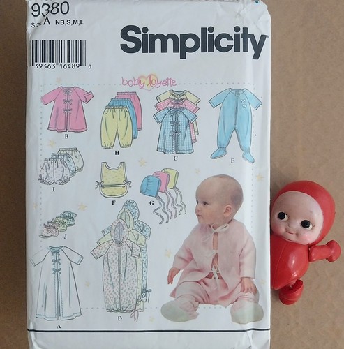 1996 simplicity 9380 pattern - 9380,