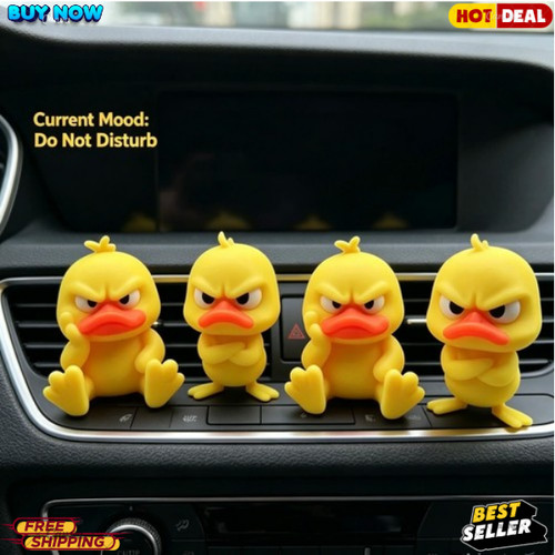 Angry yellow duck - angry, funny