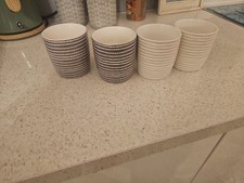 Set Of 4 Mugs Black And grey